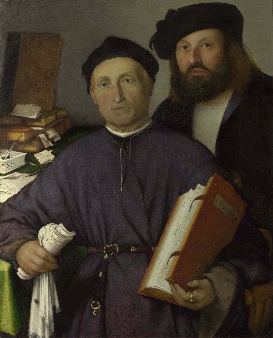 Lekarz Giovanni Agostino della Torre i jego syn Niccolò - Lorenzo Lotto