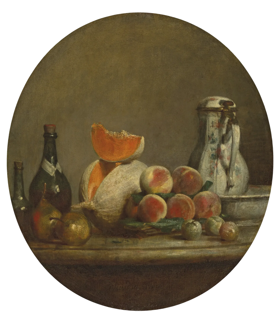 Rozcięty melon - Jean Simeón Chardin