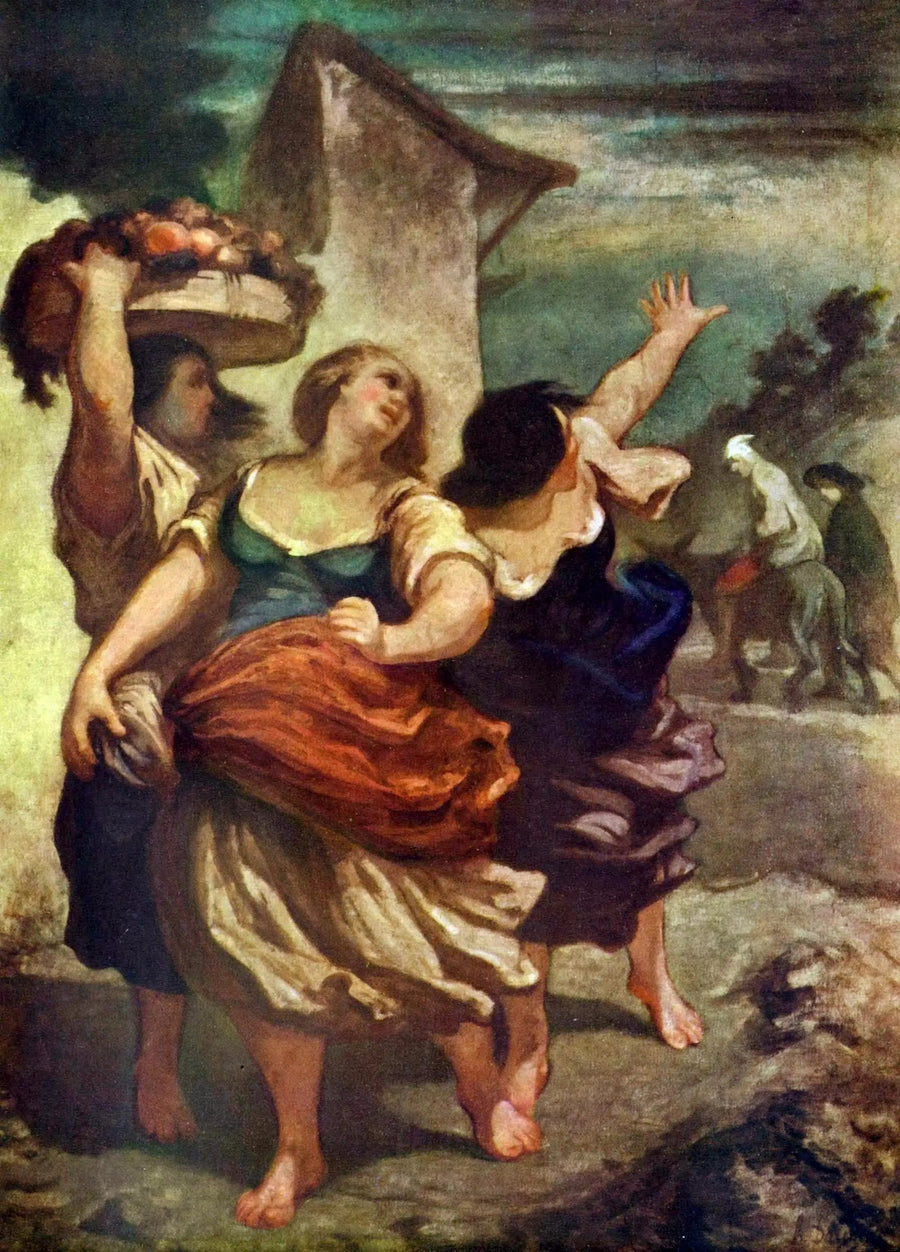 Młynarz, jego syn i osioł - Honoré Daumier