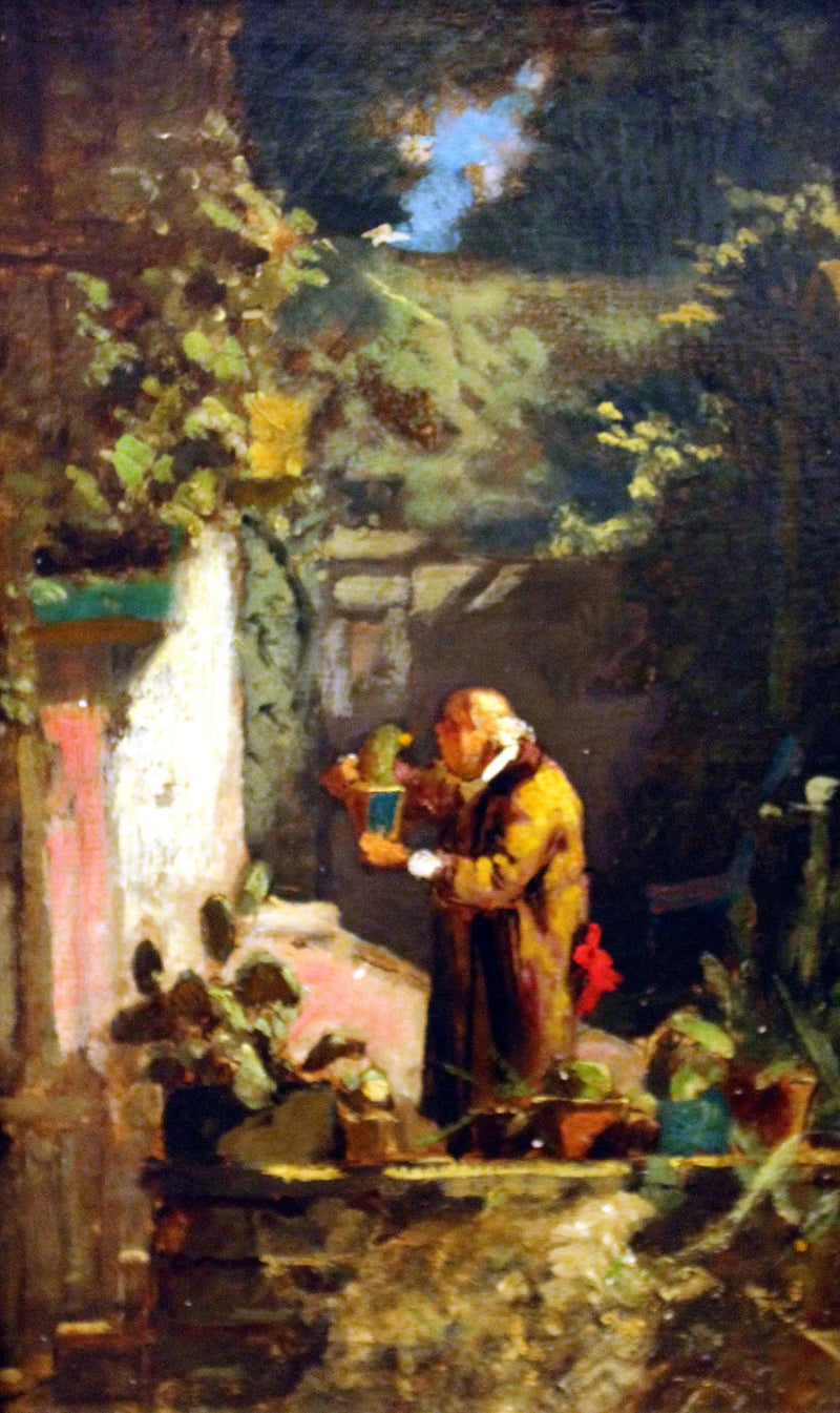 Minister opiekujący się swoimi kaktusami - Carl Spitzweg