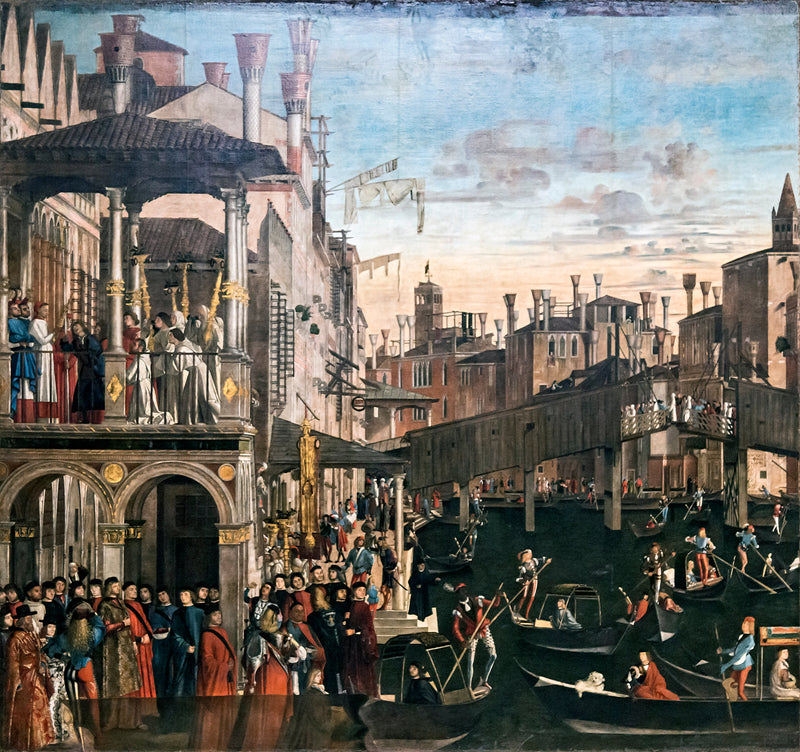 Cud relikwii Krzyża na moście Rialto - Vittore Carpaccio