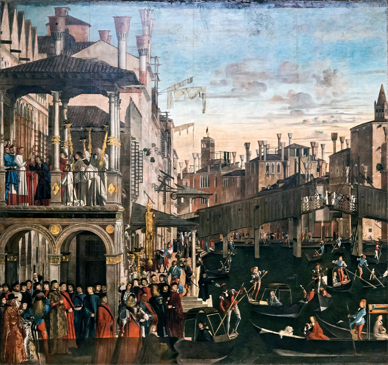 Cud relikwii Krzyża na moście Rialto - Vittore Carpaccio