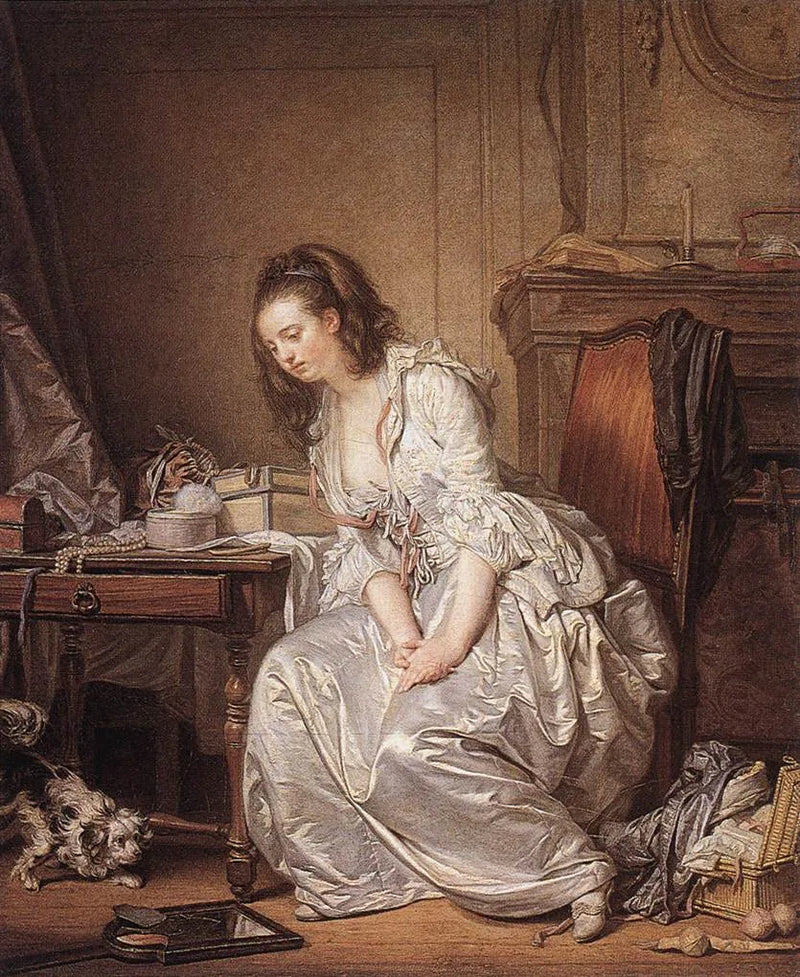 Rozbity lustro - Jean-Baptiste Greuze