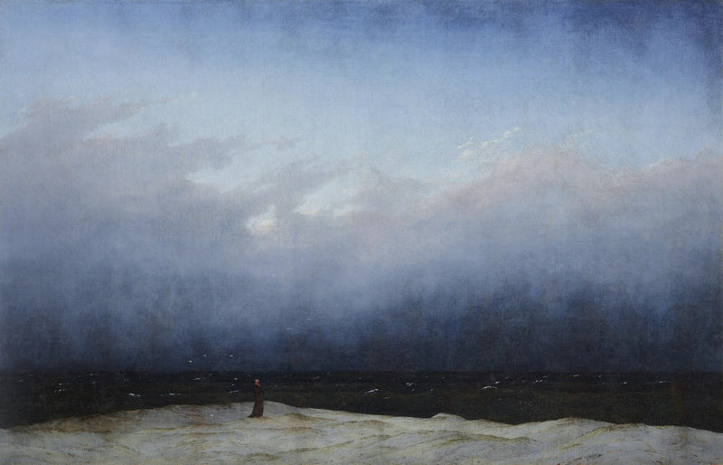 Mnich nad brzegiem morza - Caspar David Friedrich