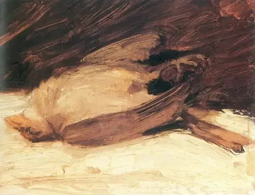 Martwy wróbel - Franz Marc