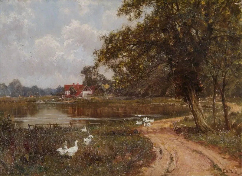 Mole w Brockham, Surrey - Edward Wilkins Waite