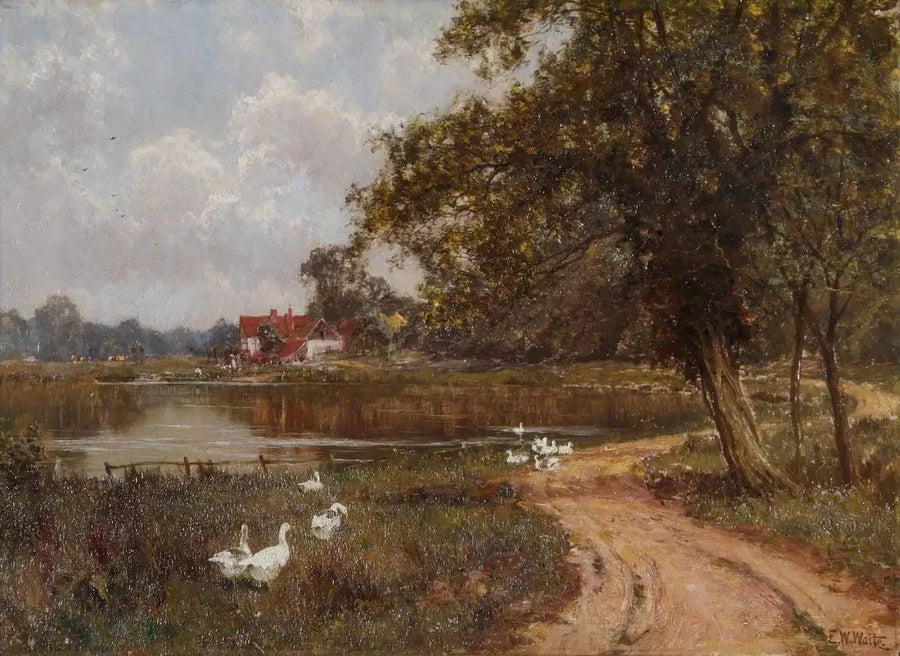 Mole w Brockham, Surrey - Edward Wilkins Waite