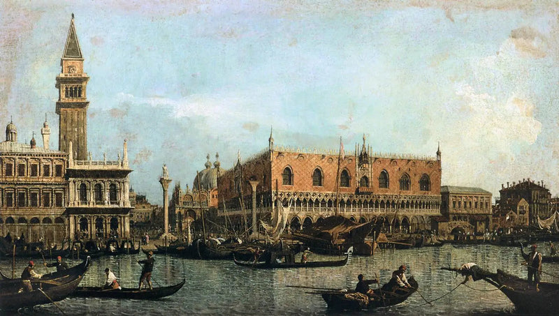 Molo widziane z basenu San Marco - Canaletto