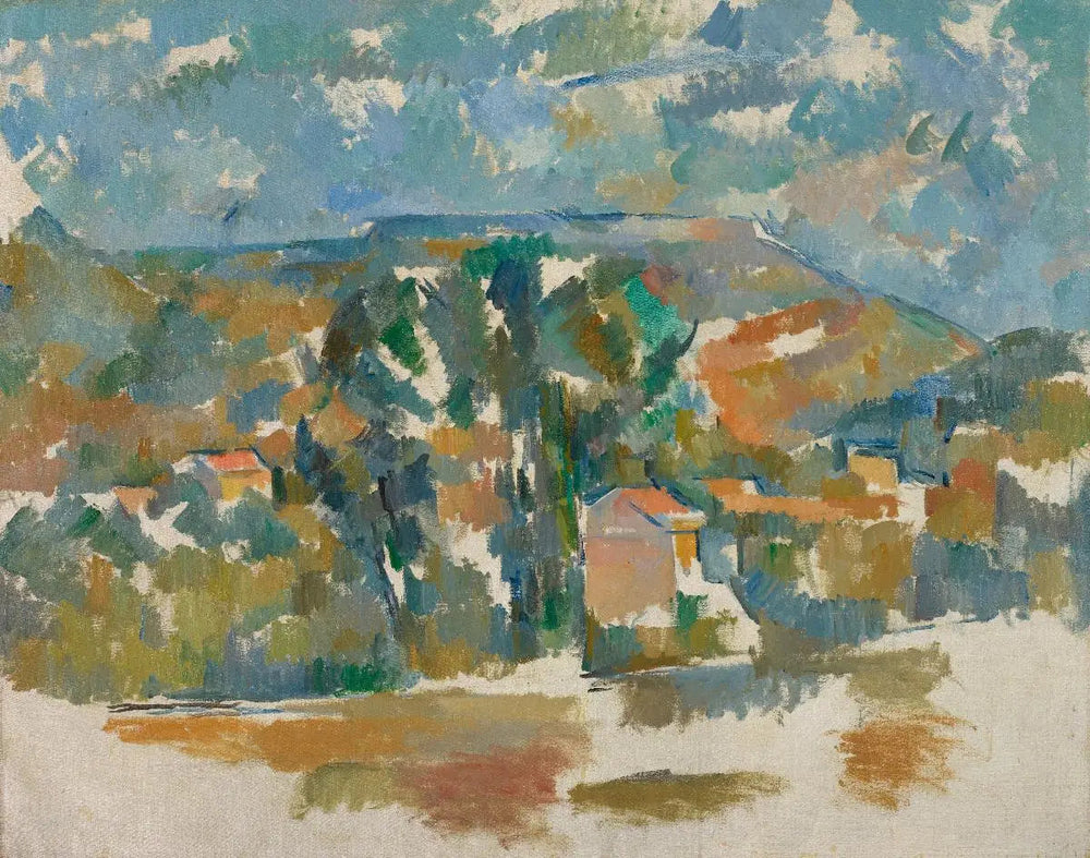 Reproduction du tableau « Le Mont de Cengle - Paul Cézanne » par Alpha Reproduction en peinture à l’huile
