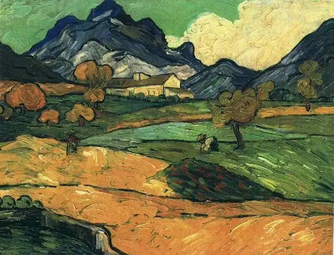 Góra Gaussier z Mas de Saint-Paul - Vincent van Gogh