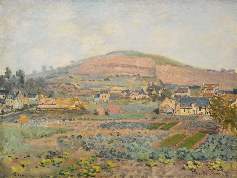 Góra Riboudet w Rouen wiosną - Claude Monet