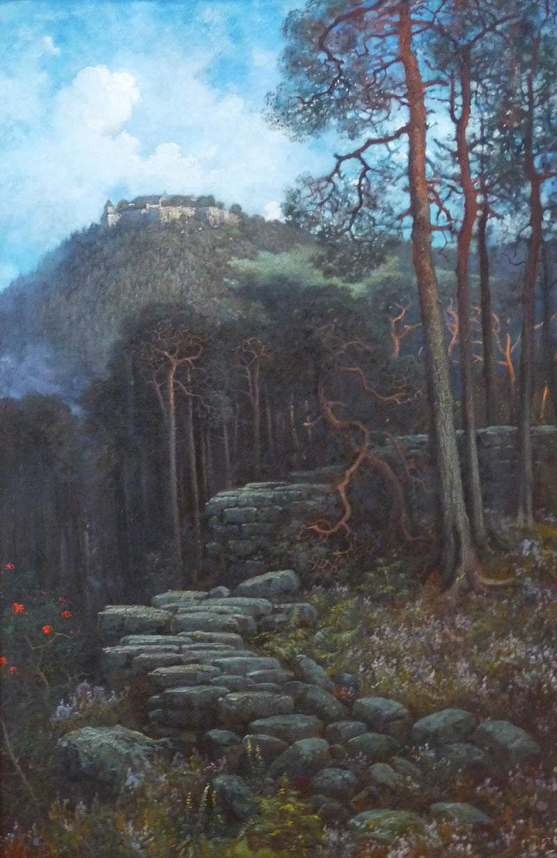 Mont Sainte-Odile z murem pogańskim - Gustave Doré