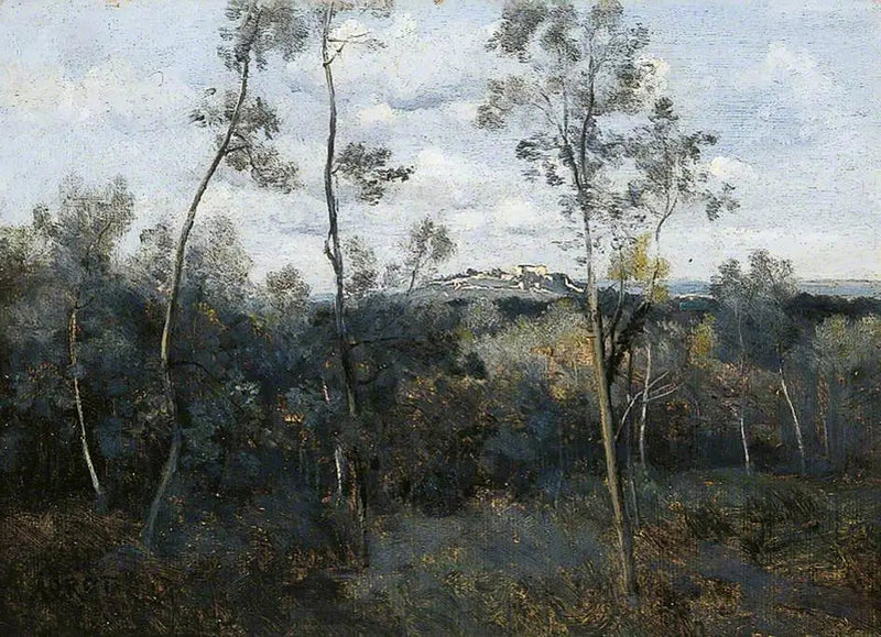 Mont-Valérien. Widok z lasów Meudon - Jean-Baptiste Camille Corot