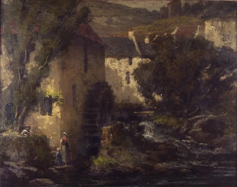 Młyn wodny - Gustave Courbet