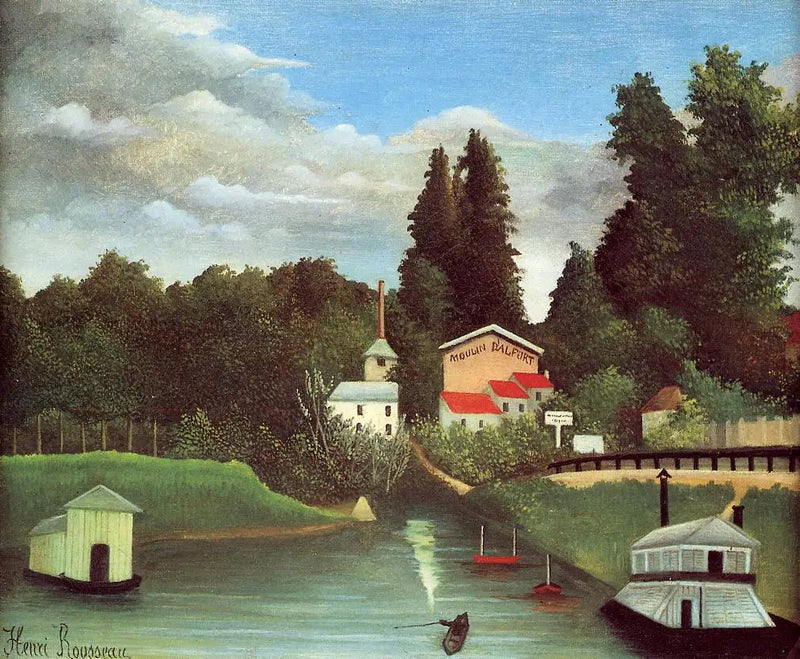 Młyn w Alfort - Henri Rousseau