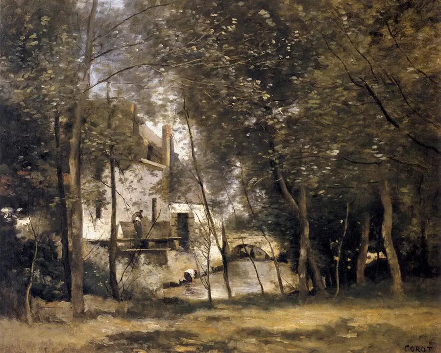 Młyn Saint-Nicolas-lez-Arras - Jean-Baptiste Camille Corot
