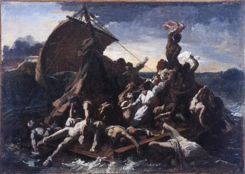 Wrak tratwy Meduzy, szkic - Théodore Géricault