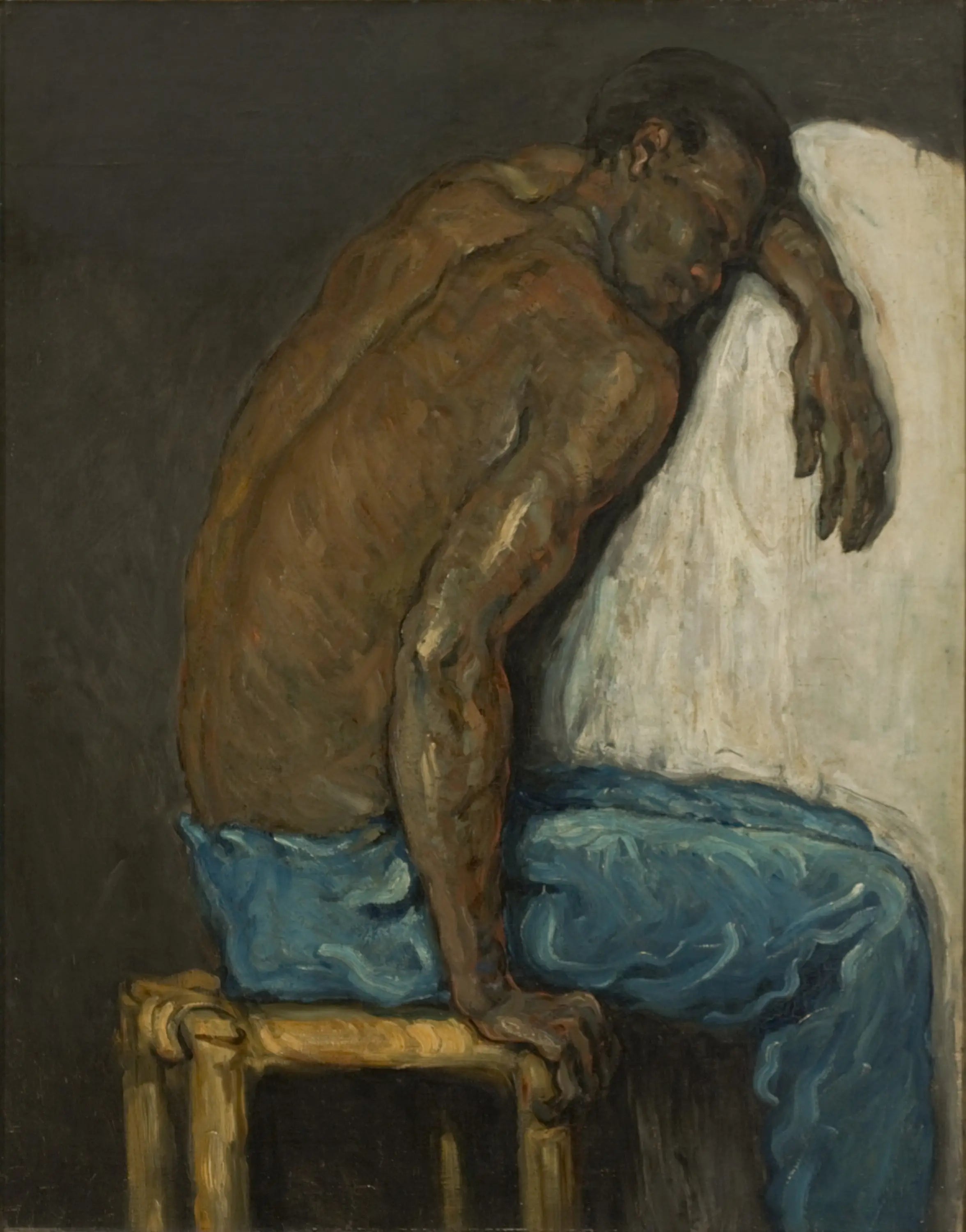Reproduction du tableau « Le Noir Scipion - Paul Cézanne » par Alpha Reproduction en peinture à l’huile