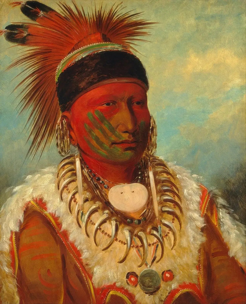Biały Chmura, przywódca Iowas - George Catlin
