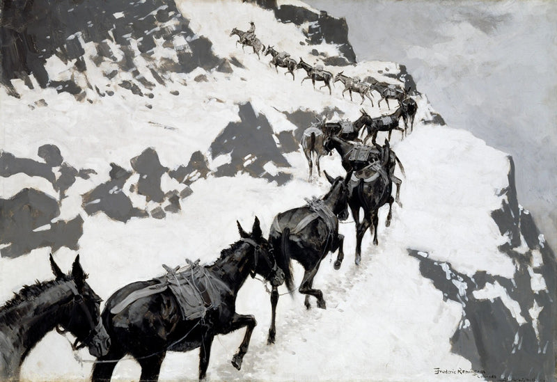 Zestaw Mule - Frederic Remington