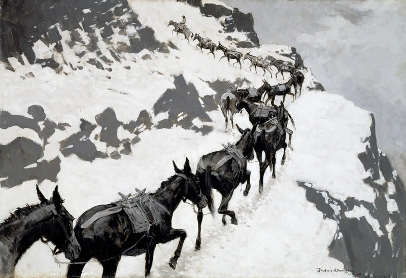 Zestaw Mule - Frederic Remington