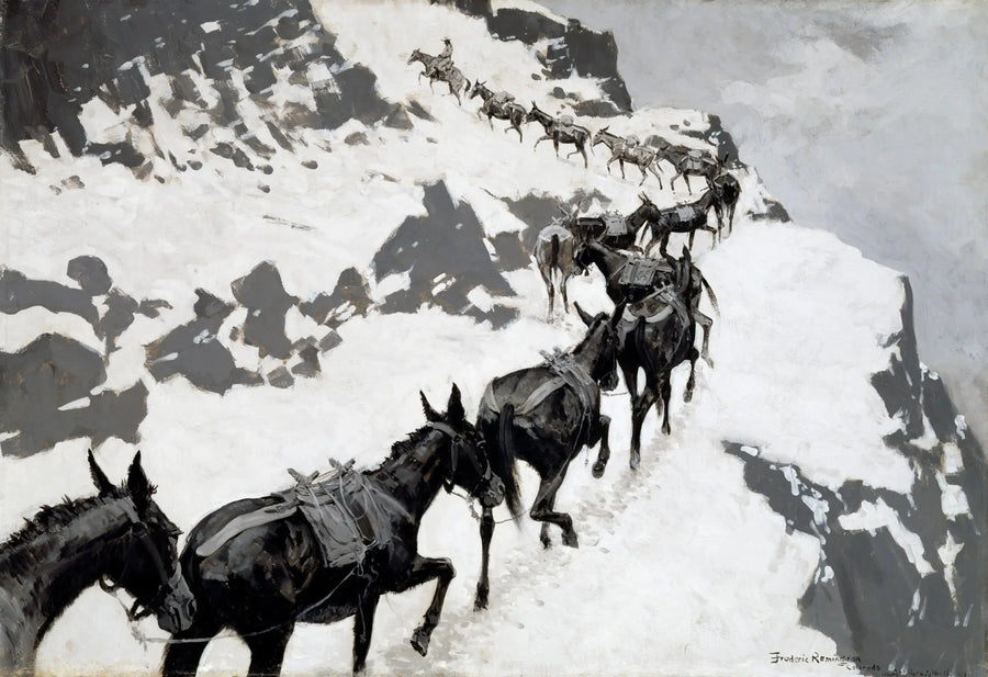 Zestaw Mule - Frederic Remington