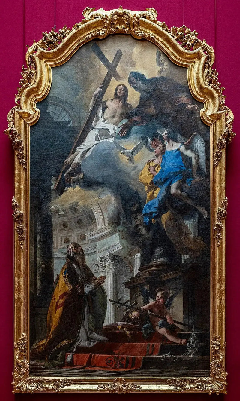 Święty papież Klemens adorujący Trójcę Świętą - Giovanni Battista Tiepolo