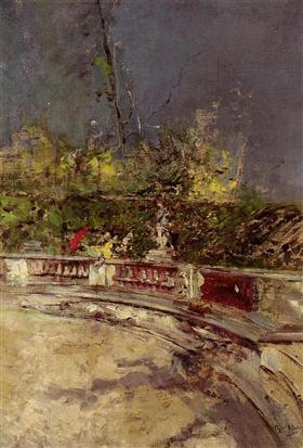 Czerwony parasol - Giovanni Boldini
