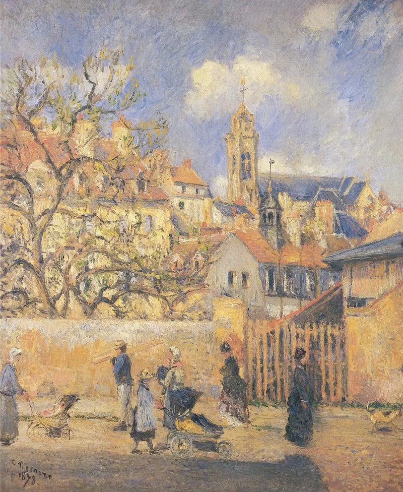 Park na wozach, Pontoise - Camille Pissarro
