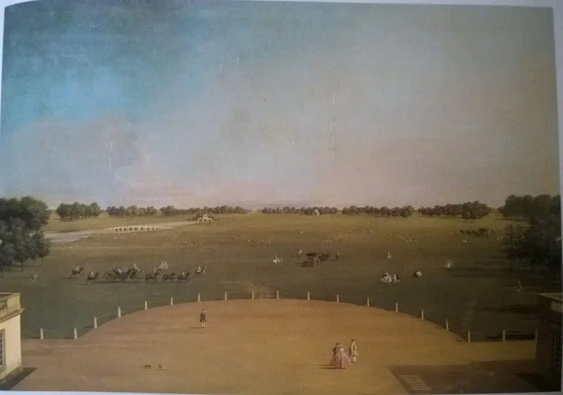Park do badmintona od Badminton House - Canaletto