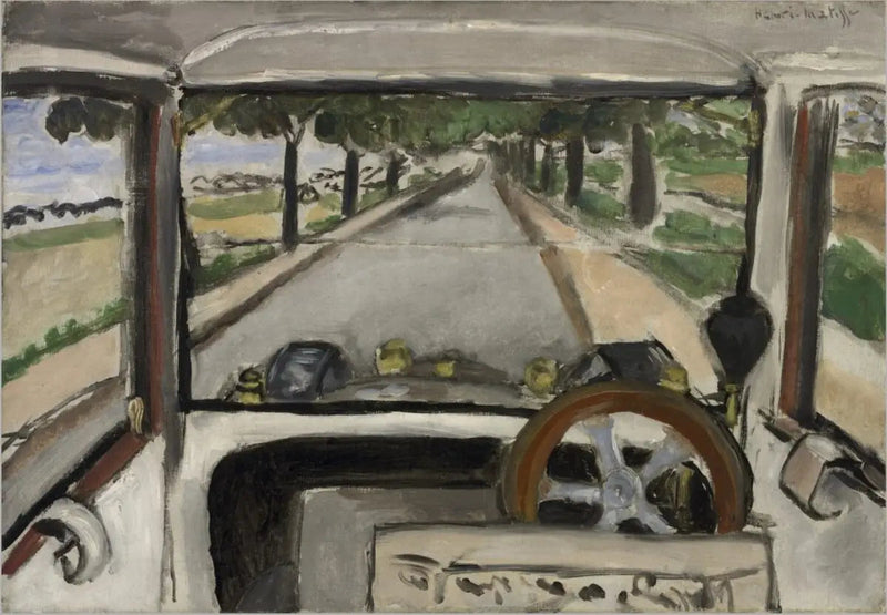 Szyba przednia, na drodze do Villacoublay - Henri Matisse