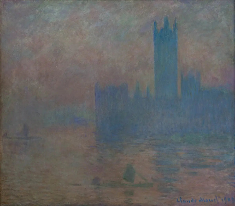 Parlament w Londynie, efekt mgły - Claude Monet