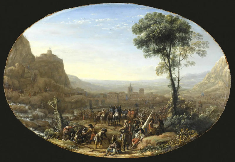 Wymuszony Pas Suse przez Ludwika XIII - Claude Lorrain