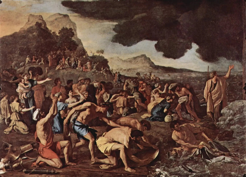 Przejście przez Morze Czerwone - Nicolas Poussin