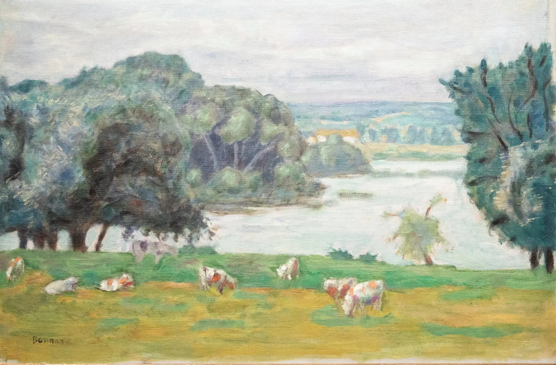 Pastwisko, brzeg Sekwany - Pierre Bonnard