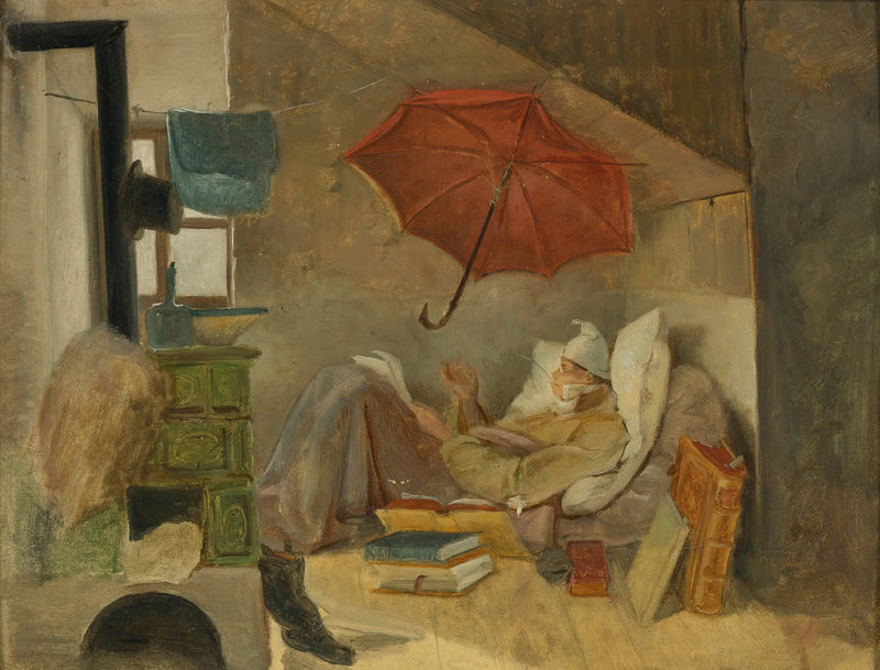 Biedny poeta - Carl Spitzweg