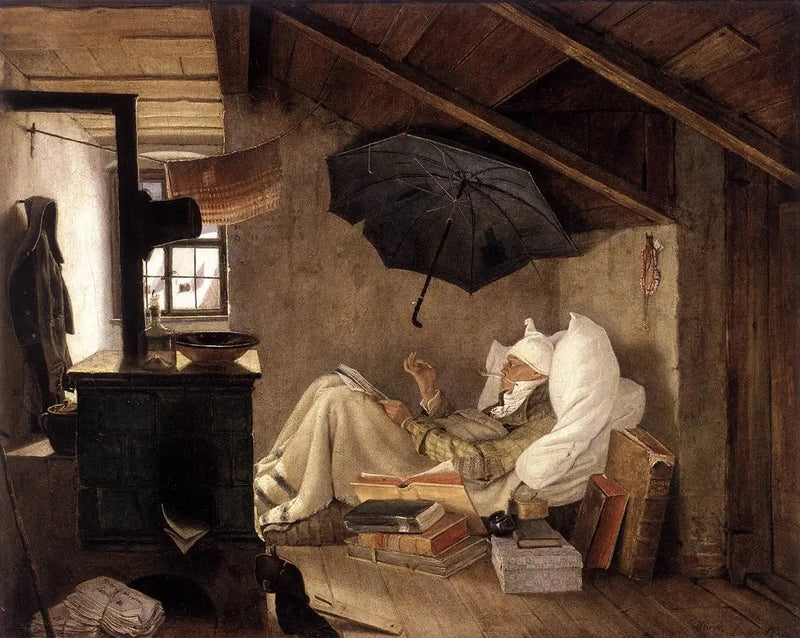 Biedny poeta - Carl Spitzweg