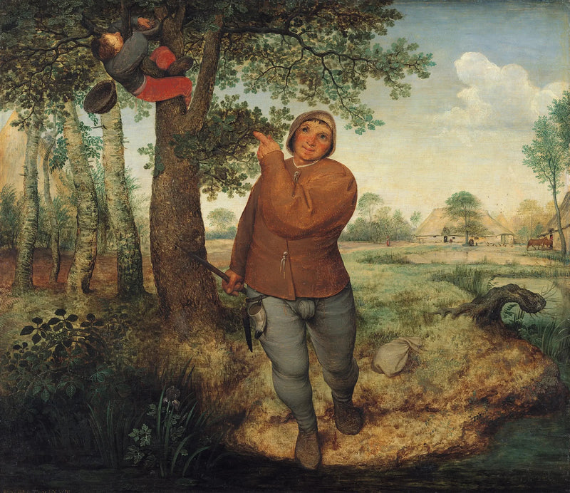Chłop i złodziej gniazda - Pieter Brueghel Starszy