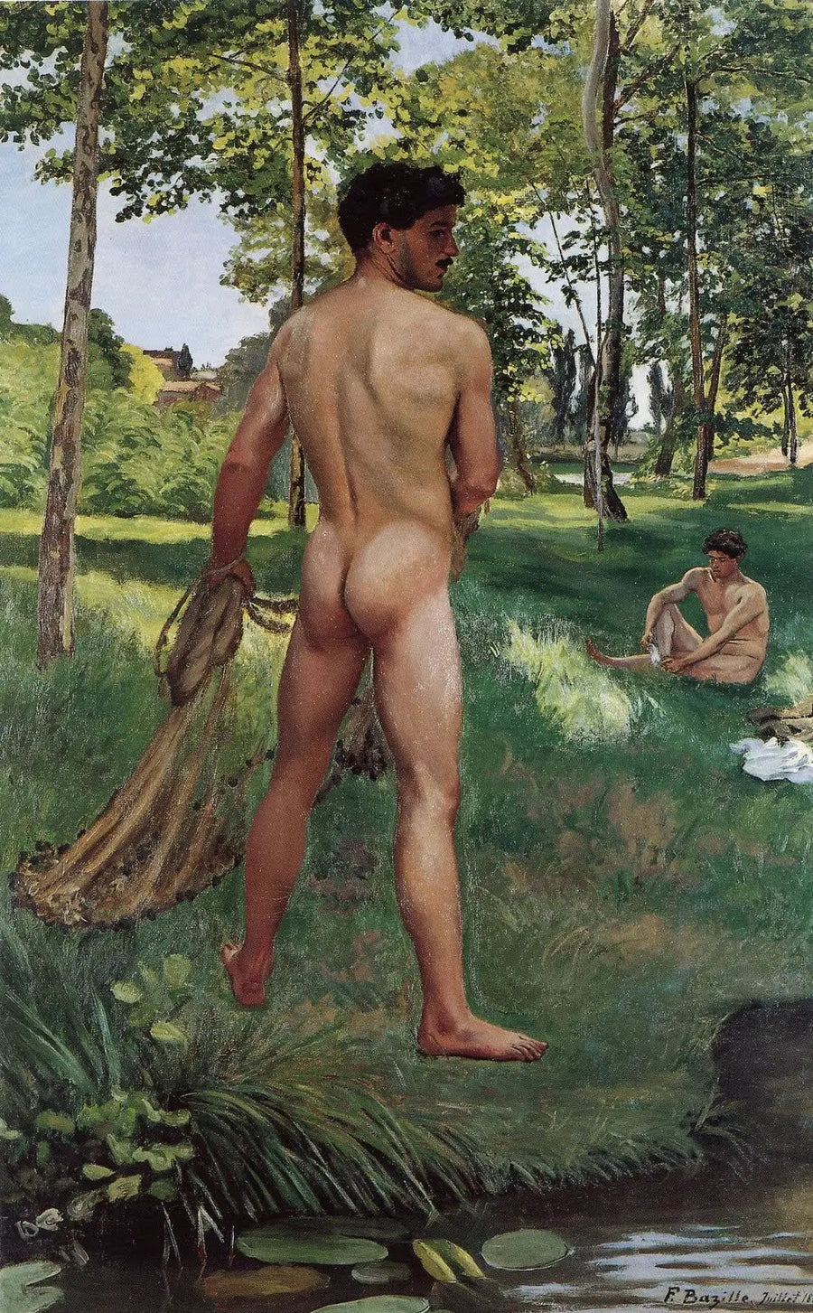 Wędkarz z sokołem - Frédéric Bazille