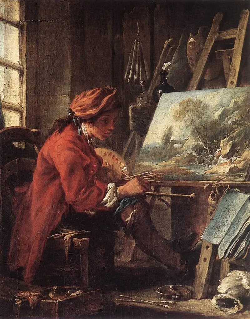 Malarz w swoim atelier - François Boucher