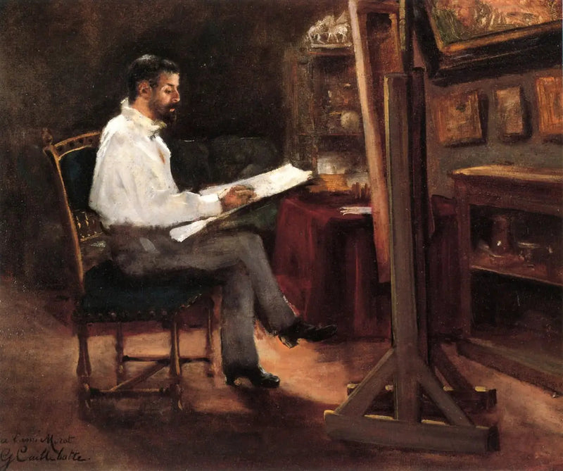 Malarz Morot w swoim atelier - Gustave Caillebotte