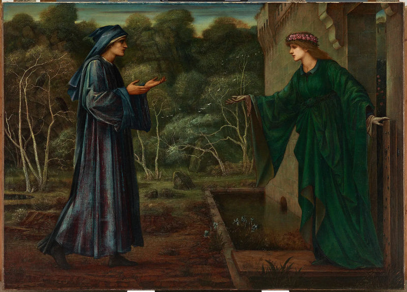 Pielgrzym przy bramie bezczynności - Edward Burne-Jones