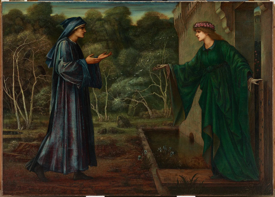 Pielgrzym przy bramie bezczynności - Edward Burne-Jones