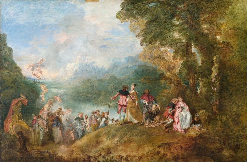 Pielgrzymka na wyspę Cythera - Antoine Watteau