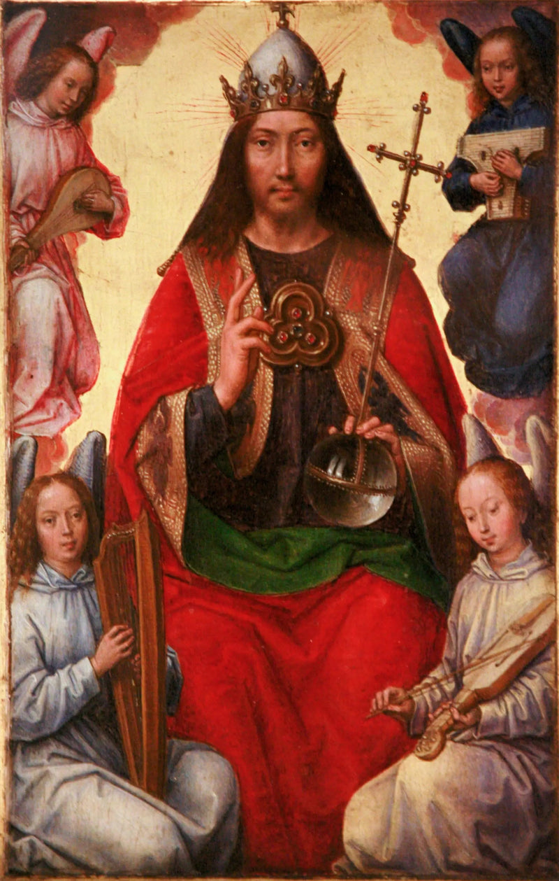 Wieczny Ojciec otoczony aniołami - Hans Memling