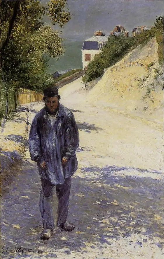 Ojciec Magloire w drodze do Saint-Clair w Étretat - Gustave Caillebotte