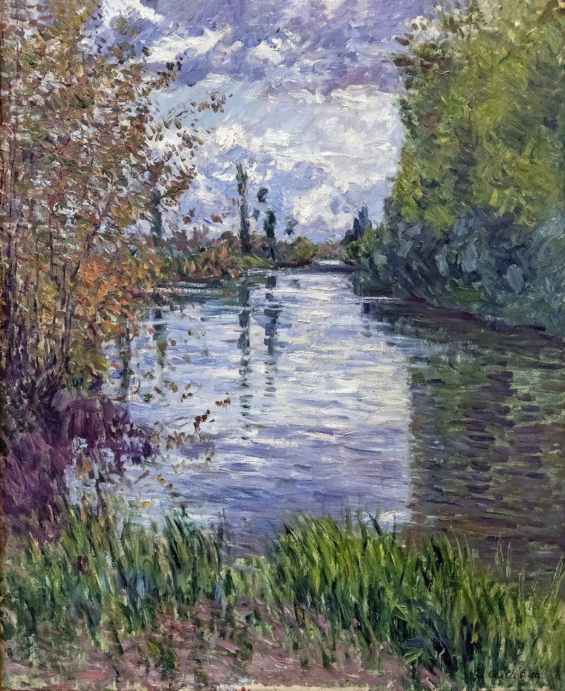 Mały ramię Sekwany jesienią - Gustave Caillebotte
