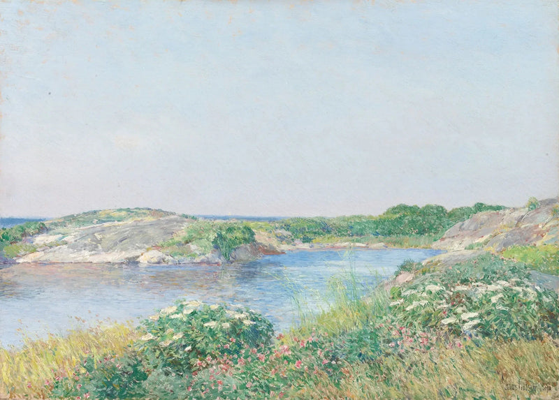 Mały staw, Appledore - Childe Hassam