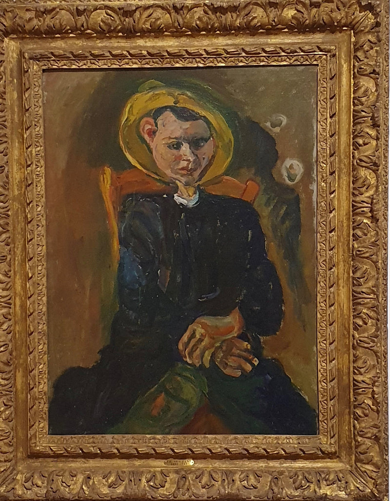 Mały chłopiec w żółtym kapeluszu - Chaim Soutine