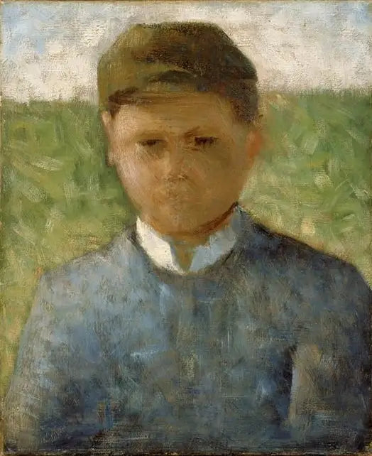 Mały rolnik w niebieskim - Georges Seurat